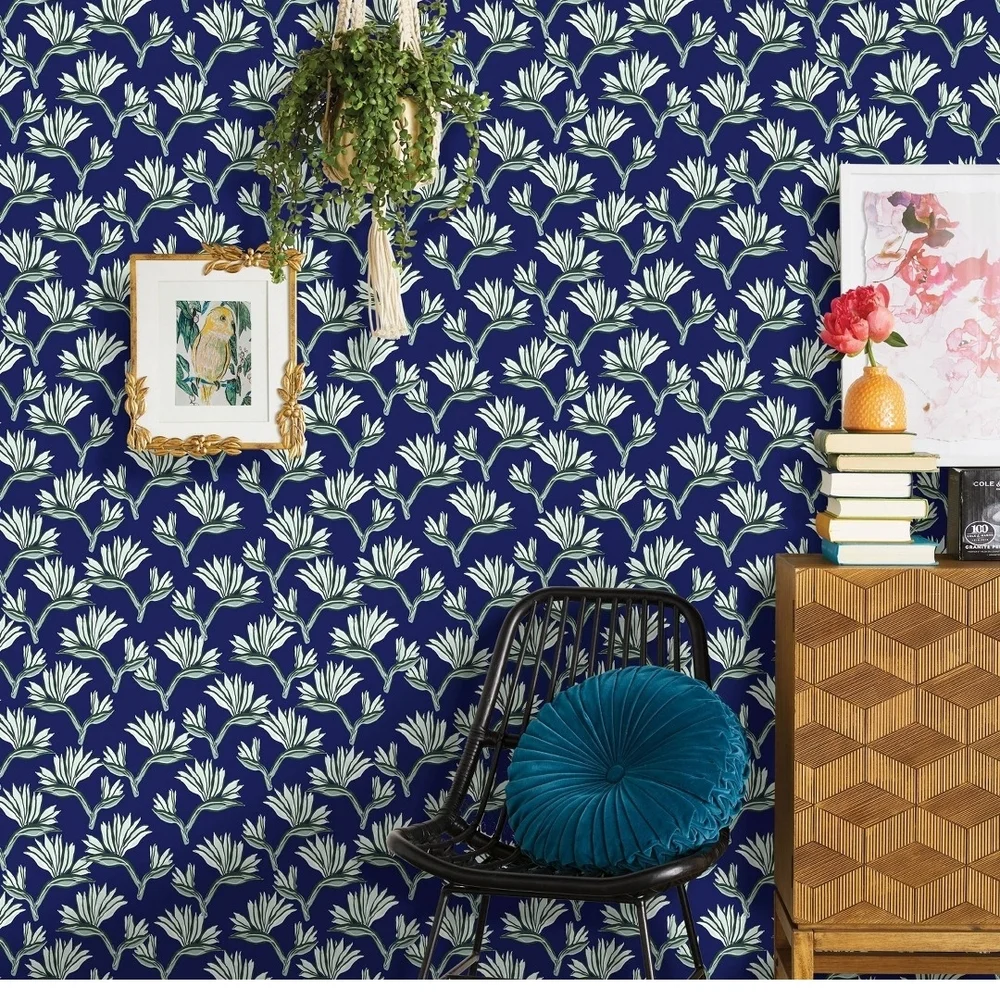 Opalhouse Bird Of Paradise Peel & Stick Wallpaper Blue